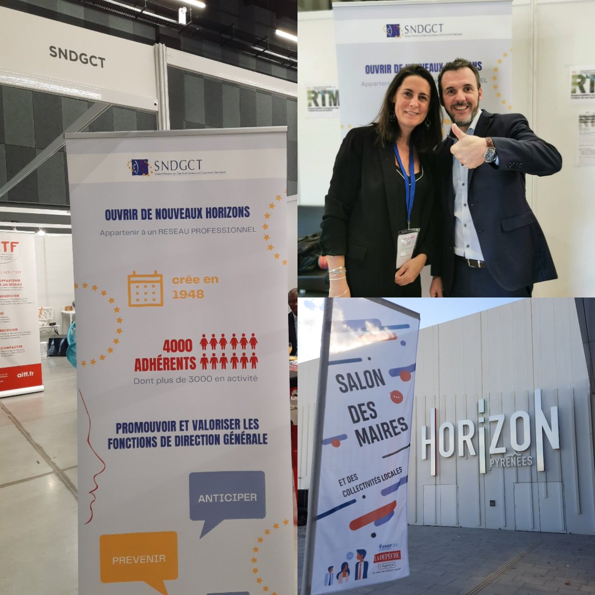 Le <a href="/sndgct31_82/">SNDGCT31_82</a> était présent au Salon des Maires et des Collectivités Territoriales de la Haute-Garonne, à @Muretmaville, avec ses partenaires AITF et ATTF, à l'invitation de <a href="/l_amf/">AMF | Association des maires de France</a> 31.
Une première à renouveler !

#dgs #servicepublic #construisonsensembledemain