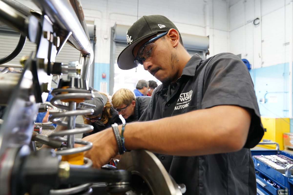 Cactus auto students have started the building process on the electric car from <a href="/Switch_Vehicles/">Switch Vehicles</a>. 

This week, students have began working on installing the wheel hubs assemblies, shocks, steering column, and more. 

#CTEworks #electricvehicles #automotive #STEM #switchvehichles