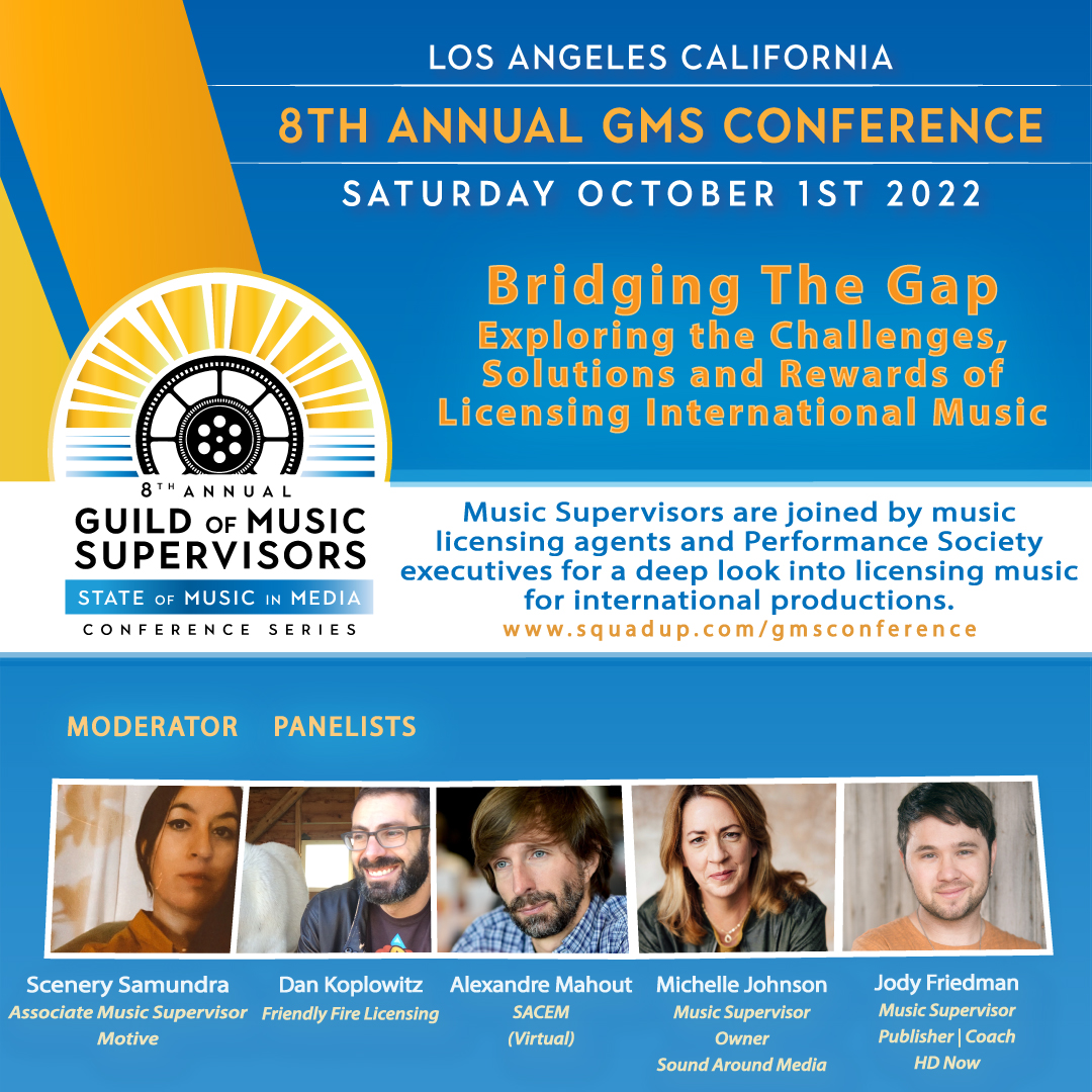 guildofmusic's tweet photo. Join us TOMORROW, 10/1, at #GMSCon2022 for panels on topics such as the effects of using "urban" to categorize music by Black artists, what it takes to license songs on an indie film, licensing international music, and how web3 impacts music and media.

https://t.co/jCEjg6SxNZ https://t.co/PQrjtwls47