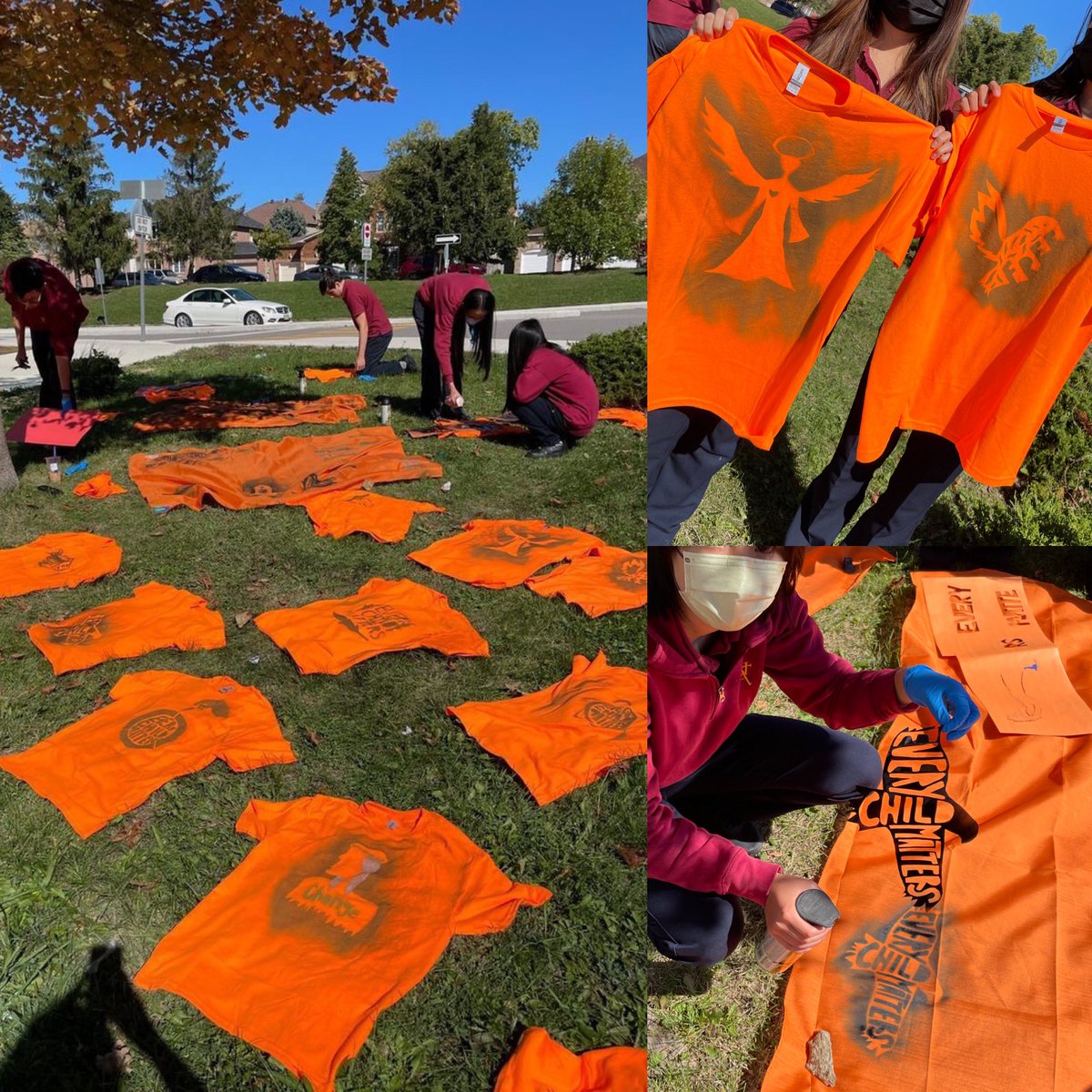 SACHSArts's tweet photo. Today #OrangeShirtDay and everyday all staff and students at St.Augustine pledge commitment to #TruthAndReconciliation We pray for learning and healing. #RememberingtheChildren  @STAUpdates @YCDSB @DomenicScuglia @YorkOECTA #everychildmatters #sachsspirit https://t.co/SxedrMZvzM