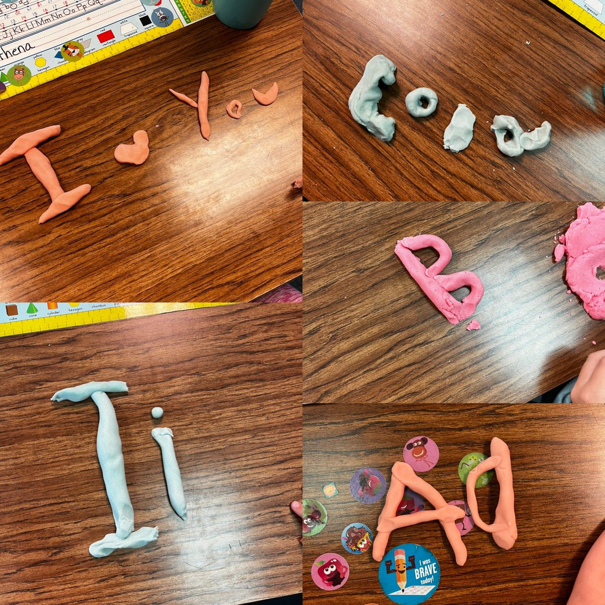 Fun with play dough  today to culminate our time together over the past 5 weeks ! Getting to teach 1st grade again if just for a little while was so much fun! <a href="/MrsATalley/">Amanda Talley</a> <a href="/forestnorth/">Forest North Elementary</a> <a href="/RoundRockISD/">Round Rock ISD</a>
