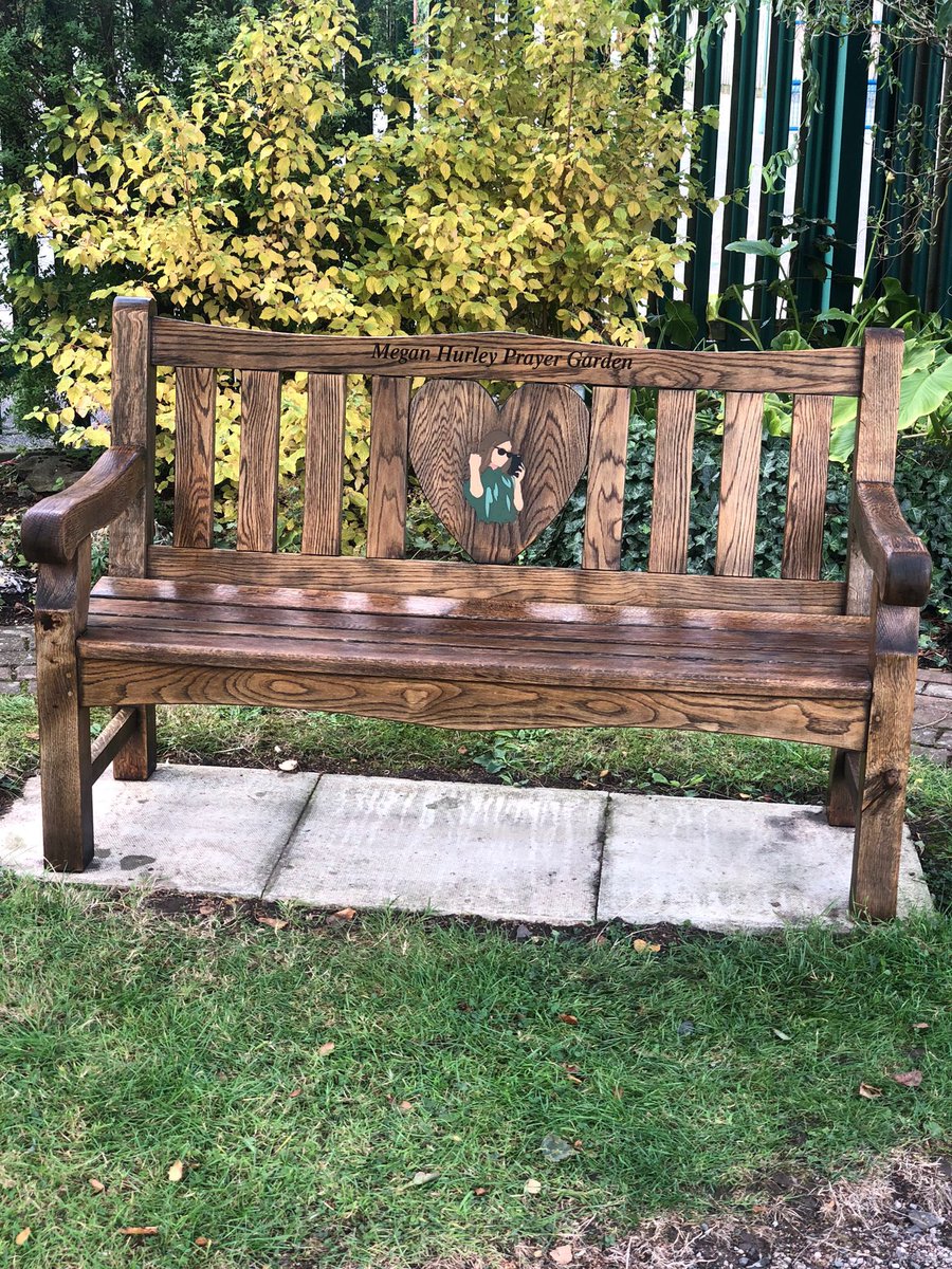 halewoodcofe's tweet photo. A huge thank you to Jo and Mike Hurley who came in this week to treat the bench in our Megan Hurley Prayer Garden. It looks amazing. 🧡 🐝 #APlaceToReflect #TakeSomeTime #InOurThoughts https://t.co/ArBjOxcfIb