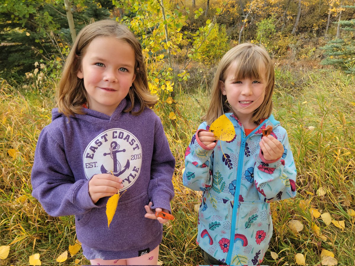We placed our rocks in the park in memory of children who attended residential schools and them took in the beauty of fall.