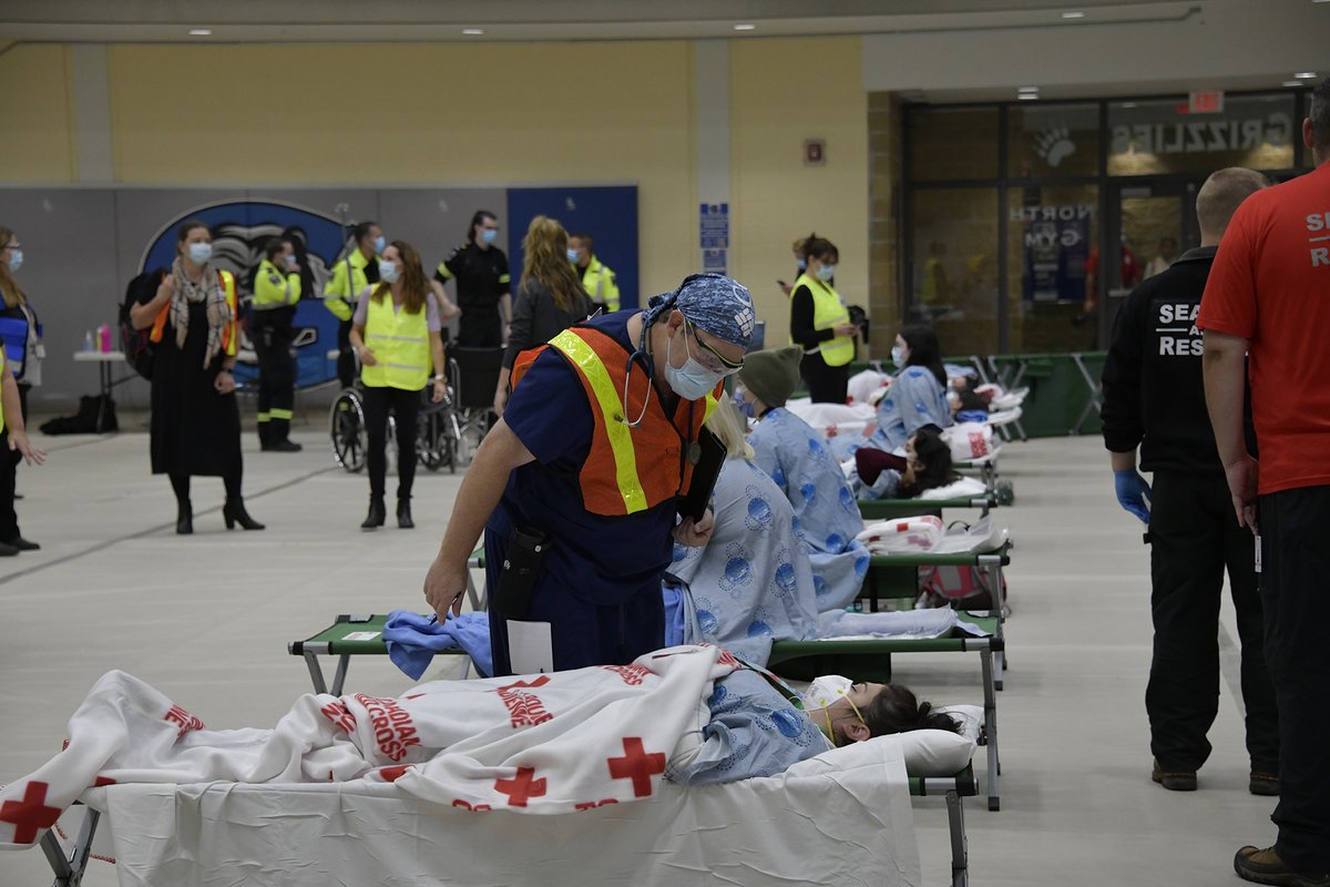 Royal Victoria Regional Health Centre (@teamrvh) on Twitter photo #RVH’s Code Green evacuation training exercise was a huge success! Thank you to our partners: <a href="/Georgiancollege/">Georgian College</a>, <a href="/cityofbarrie/">The City of Barrie</a>, <a href="/BarriePolice/">Barrie Police</a>, <a href="/CountyofSimcoe/">County of Simcoe</a>, County of Simcoe Paramedics, <a href="/redcrosscanada/">Canadian Red Cross</a>, Georgian Bay Search and Rescue, St. John Ambulance and <a href="/SMDhealthunit/">SMDHU</a> #RVH’s Code Green evacuation training exercise was a huge success! Thank you to our partners: <a href="/Georgiancollege/">Georgian College</a>, <a href="/cityofbarrie/">The City of Barrie</a>, <a href="/BarriePolice/">Barrie Police</a>, <a href="/CountyofSimcoe/">County of Simcoe</a>, County of Simcoe Paramedics, <a href="/redcrosscanada/">Canadian Red Cross</a>, Georgian Bay Search and Rescue, St. John Ambulance and <a href="/SMDhealthunit/">SMDHU</a>