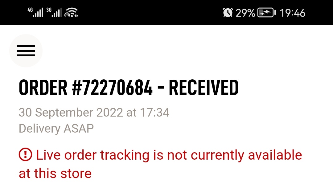 Princ3ss_Hope's tweet photo. @DebonairsPizza Does it really have to take three hours to get my order? https://t.co/IFGAeU664J
