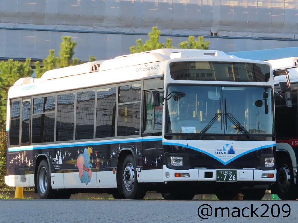 京成トランジットバス（習志野230あ ・726／R726） 今年3月に導入した