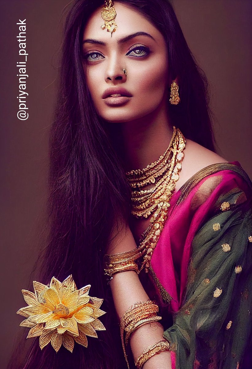 PriyanJelly's tweet photo. AI Art - Week 3
Navratri Special - Iconic Women in Traditional Indian attire 
Reference from models : 
@deepikapadukone @ItsPrachiDesai @advani_kiara @meganfox
#midjourney #ai #aiartcommunity #aiart #artificialinspiration #midjourney #midjourneyai #midjourneyart #trending https://t.co/hHdhDScebk