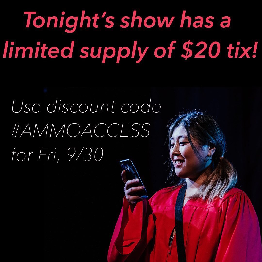 For our community members who would most benefit from the discount. We hope to see you at the theatre! 🎟ammotheatre.com