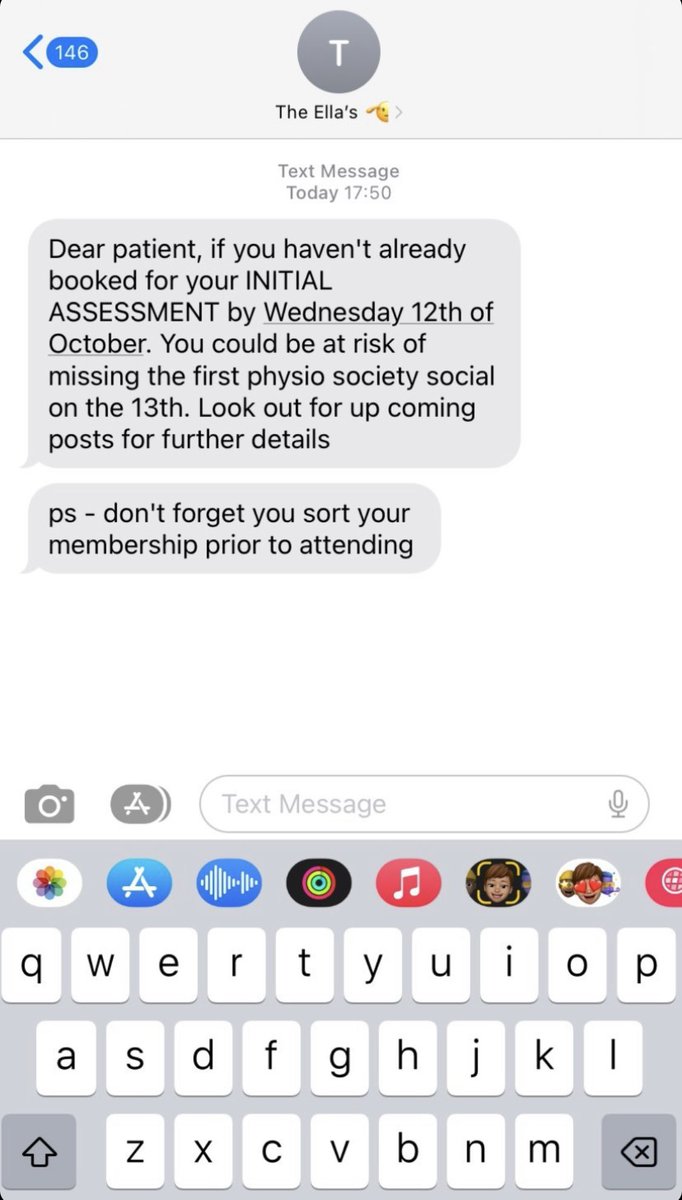 🚨 ALERT, ALERT 🚨
Sign up to the physio society to grab a ticket to the INITIAL ASSESSMENT BAR CRAWL !!
We can’t wait to see you there !! 
<a href="/OcEventsSheff/">Organised Chaos SHF</a>