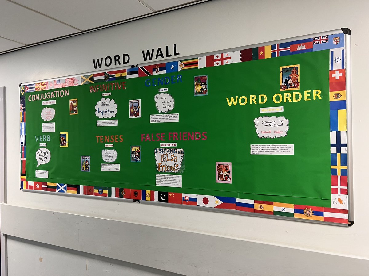 Our <a href="/StKentsModLang/">StKentsModLang</a> Ambassadors are off to an amazing start with their gorgeous Word Wall full of tricky subject specific terms. #literacyinaction #vocabularybuilding