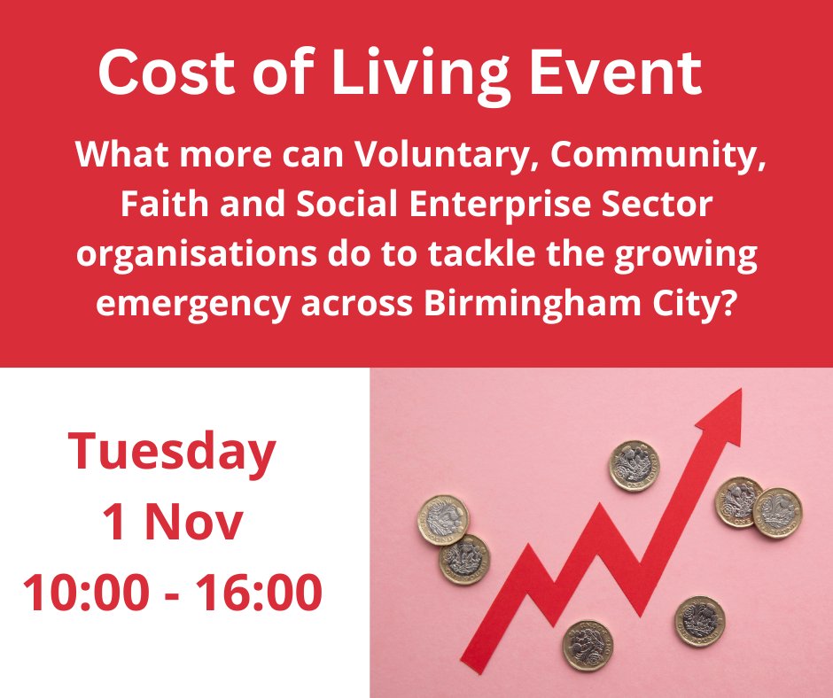 Whilst facing more demand for services, organisations face rising costs and an associated impact on employees, volunteers, funding and service provision. What can be done to tackle the growing emergency? Join us on 1 November.
#CostOfLivingCrisis 
bit.ly/3Rq2zJi