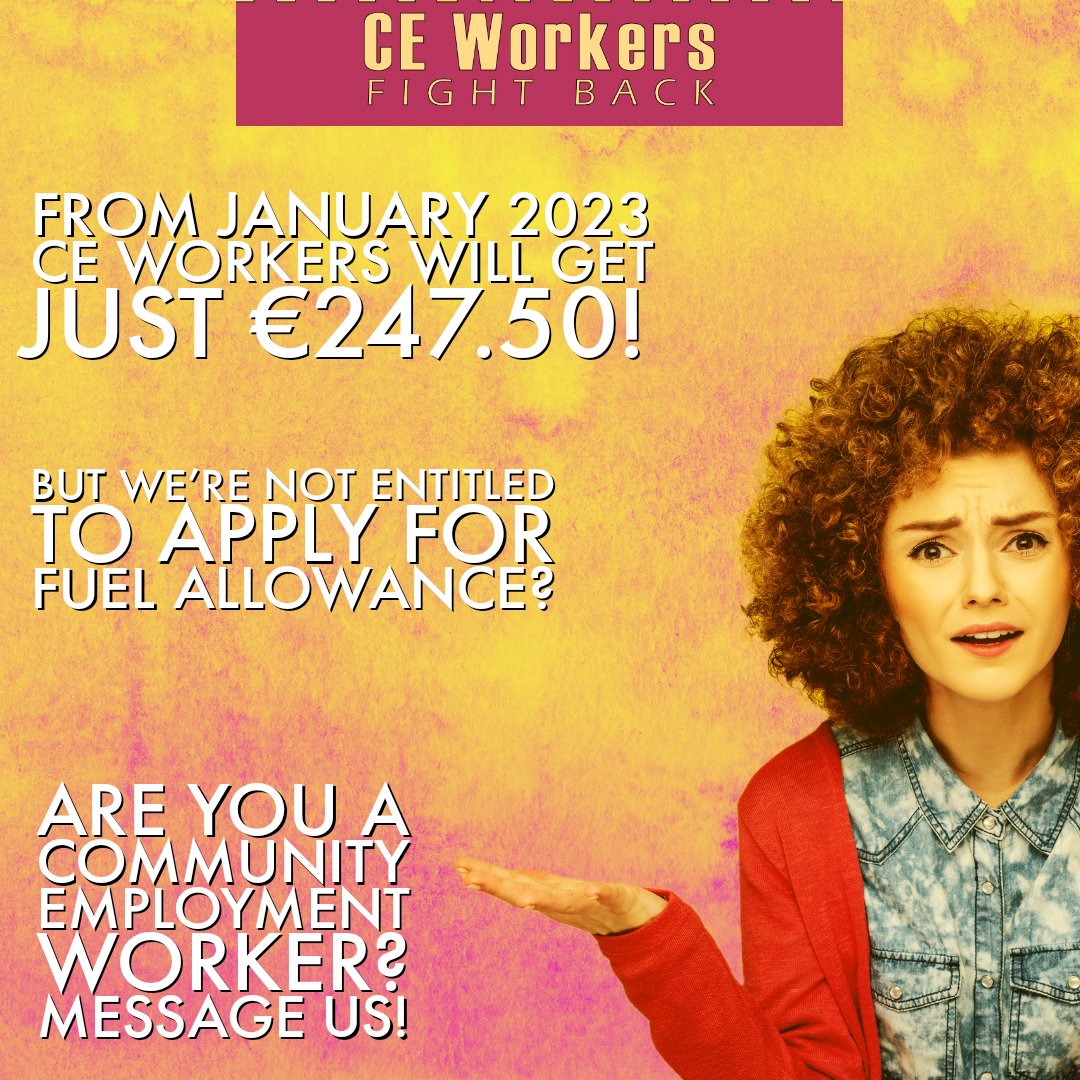 CEfightback's tweet photo. Community Employment workers give us a shout! https://t.co/Gy5a2IL2xz