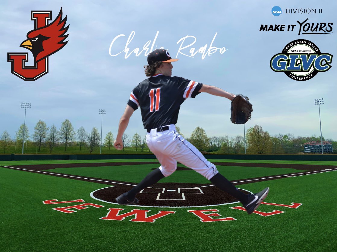 4CharlieRambo's tweet photo. Very excited to announce that I will be continuing my academic and athletic career at William Jewell College. It’s been a long recruiting process, and I want to thank @LeavenworthBas1 and @CEShowcase_ for helping me throughout!!🖤❤️ https://t.co/mIWoNukHDy
