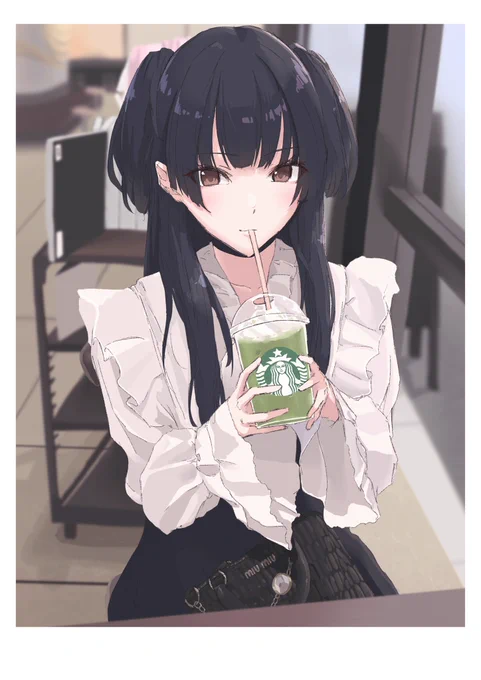 冬優子とスタバ#シャニマスイラストコンテスト 