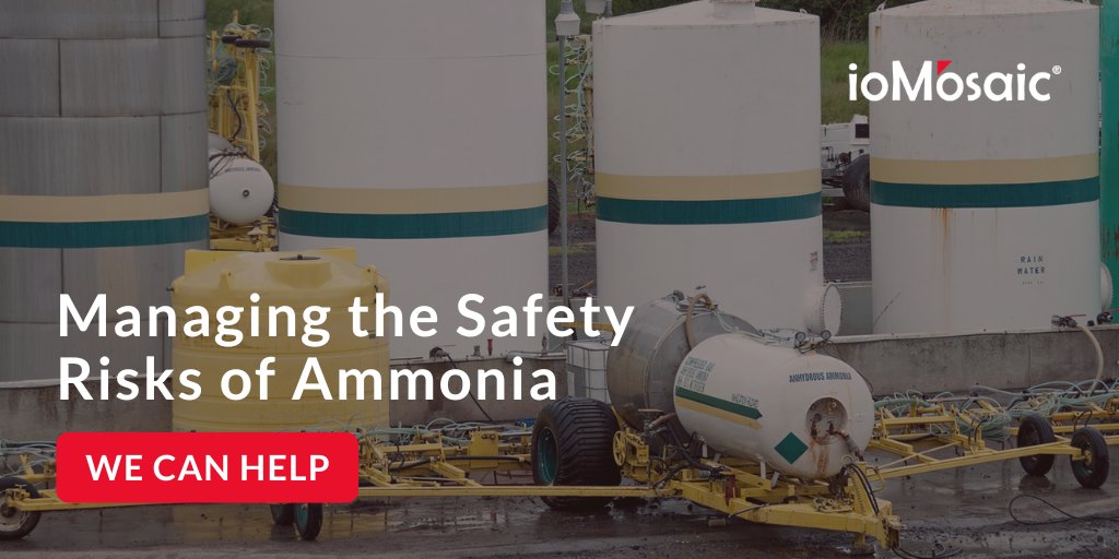 ioMosaic's tweet image. ioMosaic pioneered many of the current risk assessment techniques for facilities that handle ammonia. We can help you meet compliance with @OSHA_DOL. bit.ly/3SraLKT  
#ProcessHazardAnalysis #Ammonia #RiskAnalysis