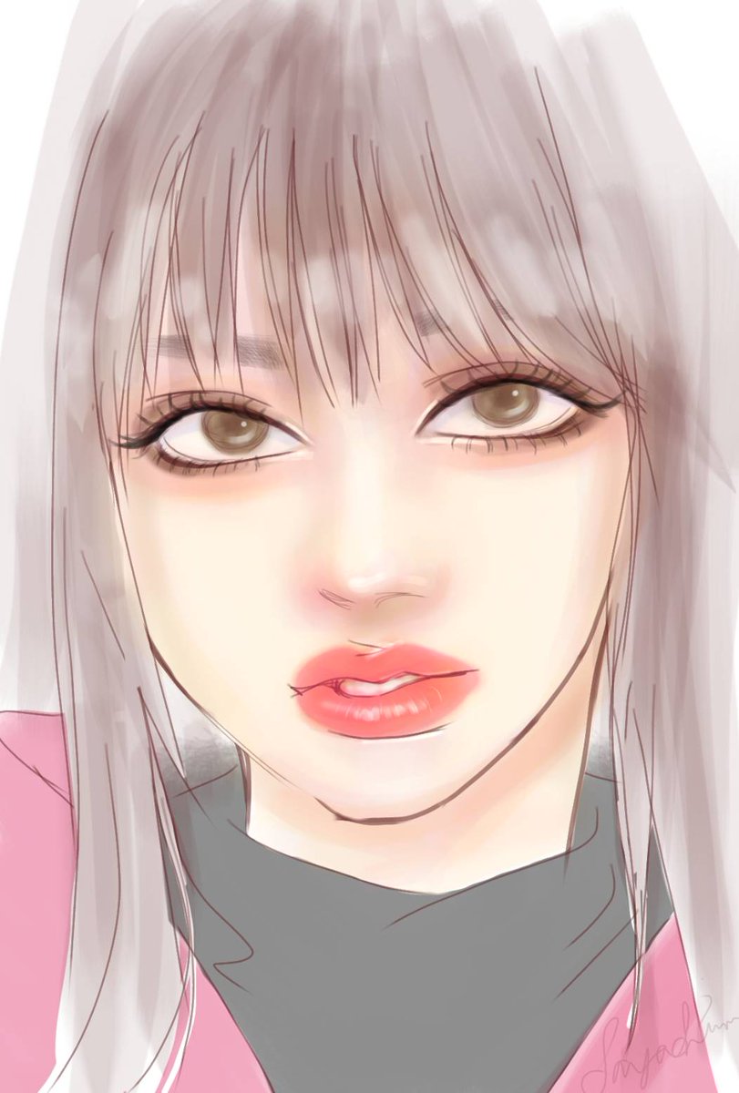 「なんか、全然描けないので、出戻りwww泣  BLACKPINK LISA」|さやちむのイラスト