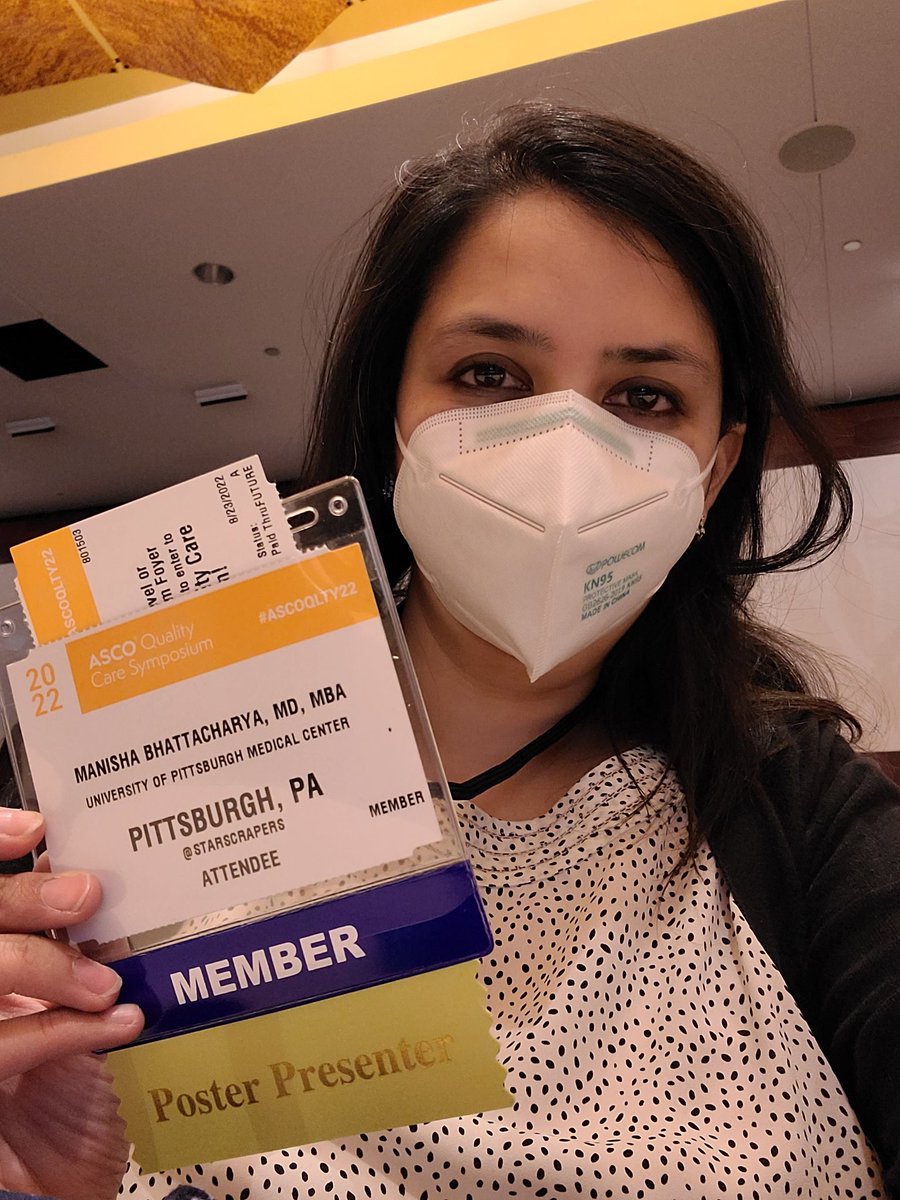 So excited to be in-person at #ASCOQLTY22 in Chicago! Presenting a poster at 7 am 10/1 about @PittHemeOnc QI work, here to soak up the thoughtful work and discuss how to transform cancer care delivery! Will tweet so you can follow along!