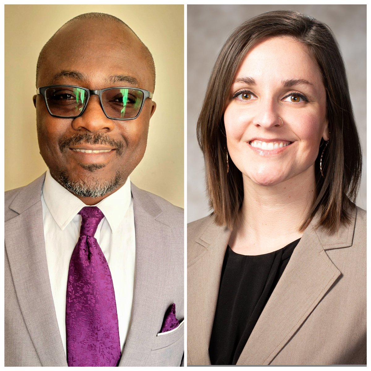 David_Steeb's tweet photo. Welcome to our first #COGPH faculty!
Sylvester Orimaye, PhD, MPH is asst. prof & data science program director specializing in AI/behavioral health outcomes.
Nicole Doyle, PhD, MS is asst. prof & public health program director specializing in substance use and mental health. https://t.co/RPqXddOy8N
