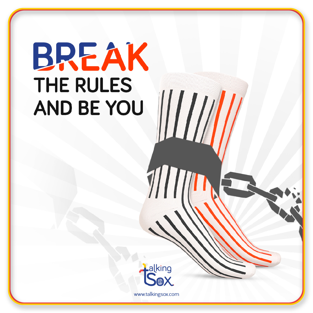 talkingsox's tweet photo. Rules are made to be broken.
#Talkingsox #socks #sockslove #socksformen #socksforwomen #style #fashion https://t.co/Ef1zgIYgK2