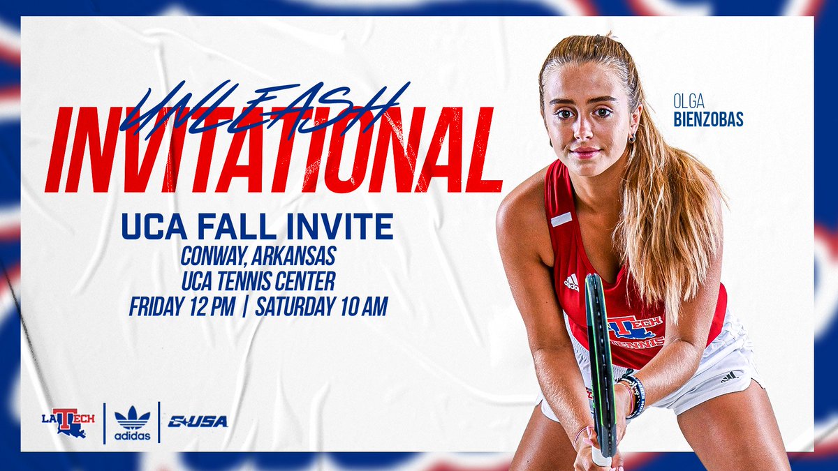 LATechTennis's tweet photo. Our second invitational of the fall season gets underway today in Conway 

🔵🎾🔴 https://t.co/2xkQSpMdqI