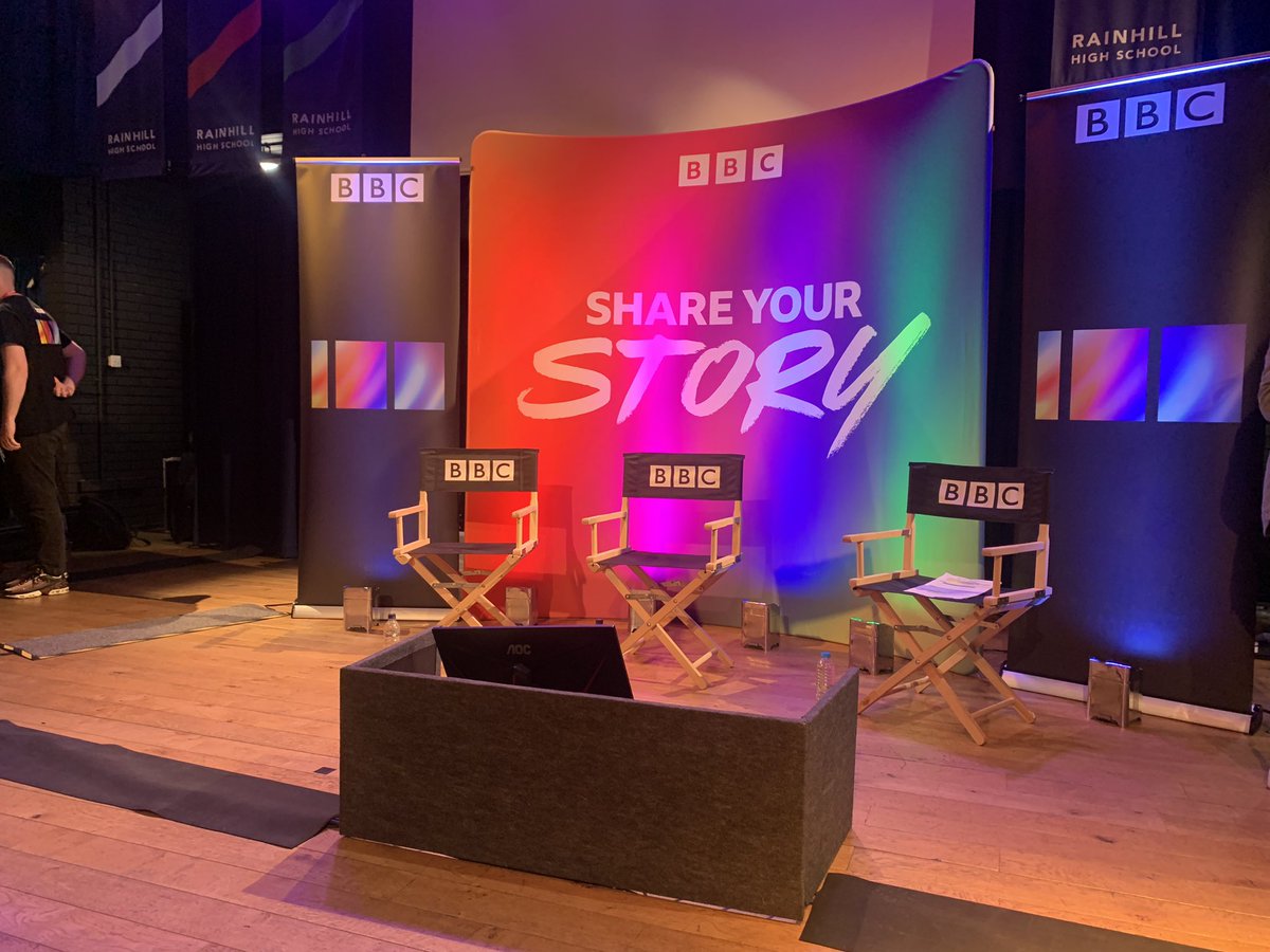 RHSmaths's tweet photo. Great to have the BBC in school today delivering #shareyourstory assemblies https://t.co/xIKra33Ilc