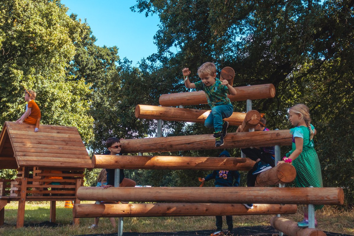 justsofestival's tweet photo. Who else spent a happy hour clambering here at this year's festival!? 🤩 With huge thanks to our friends at @TimberplayLtd  🙌 

#Timberplay #FamilyFestival https://t.co/tAcvmwfu2J