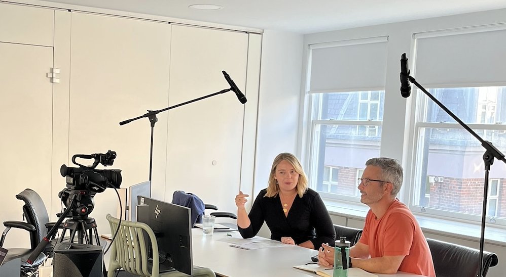 clear_global's tweet photo. Loved seeing Clear's Chloe Hewson and Thread Innovation's @Michaeljon join forces for a great @MCSaatchiLondon Open House session on innovation strategy this month. Thanks to the 300+ people who tuned in! #mcsaatchi #OpenToAll #OpenHouse #NewTalent #Innovation https://t.co/qz84VYUeKX