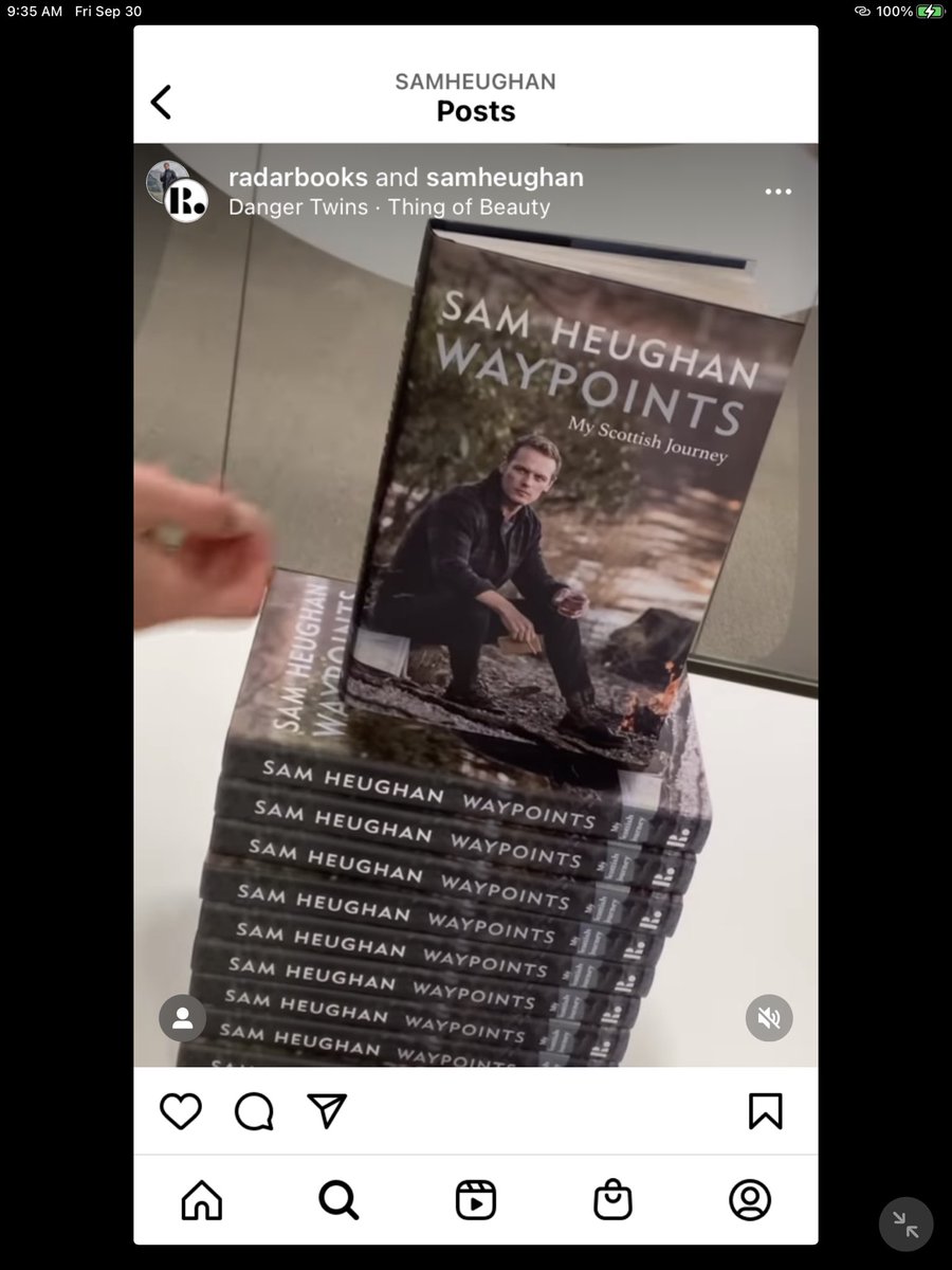 PustorinoGina's tweet photo. cannot wait to read @SamHeughan https://t.co/eJplOu4w6s