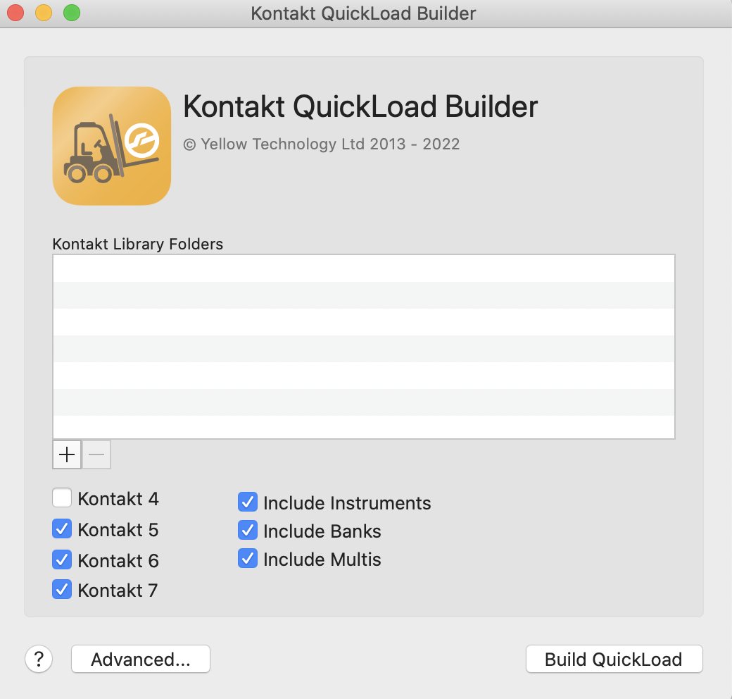 YT are delighted to announce the release of Kontakt Quickoad Builder 1.2.1! In addition to support for Kontakt 7, we've included support for custom QuickLoad sets, allowing organisation by file paths, Finder Tags, or keywords! Try it fore free here: apps.apple.com/gb/app/kontakt…