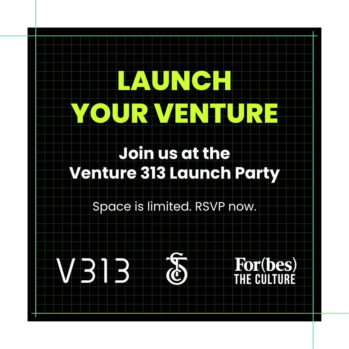 venture313's tweet photo. Come celebrate the launch of Venture 313 with us, network, &amp; learn more with @SebastianWho @ForbesTheCultur &amp; @GilbertFamilyFd Monday 10/3 530-1130. Space is limited, register here https://t.co/12DUALaWDf https://t.co/kVEYZWOUIH