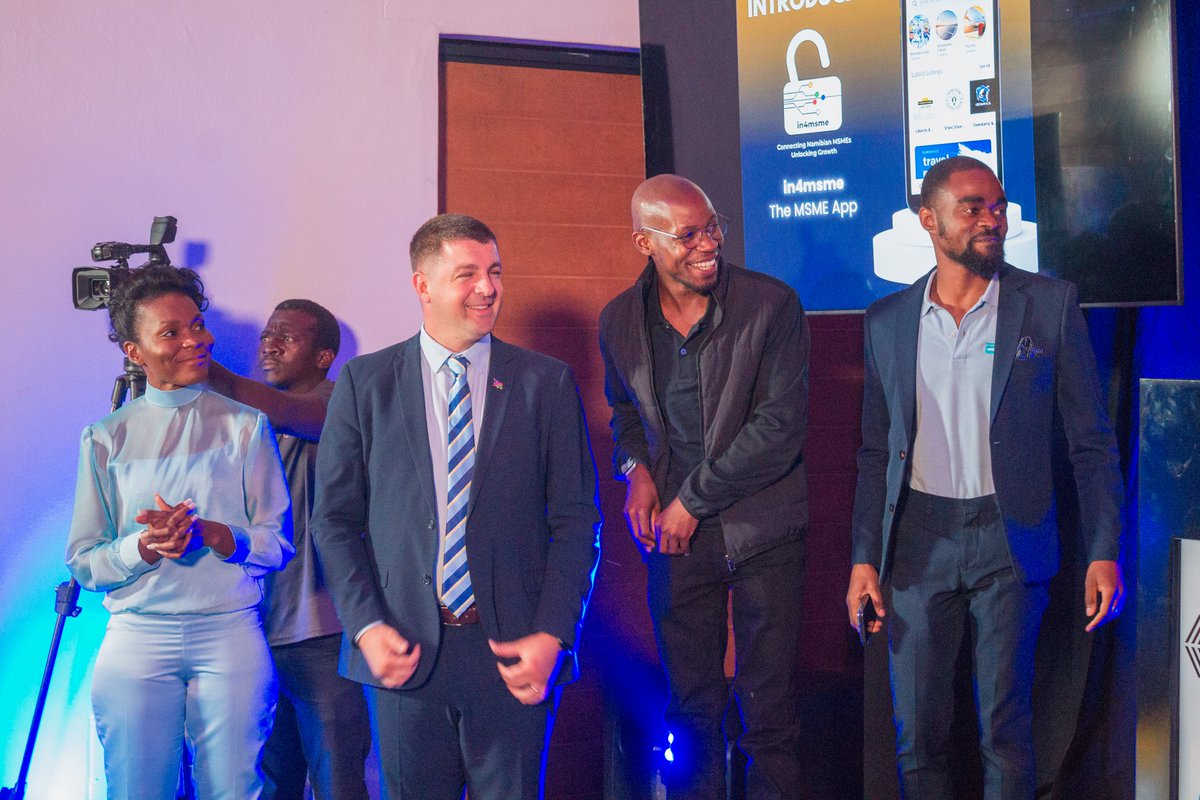 NIPDB's tweet photo. 🇳🇦MSME APP - Yesterday, the NIPDB in partnership with @MTCNamibia launched an App for Namibian #MSMEs

#In4MSME will act as a directory, allowing potential customers to search for goods and services provided by MSMEs all around #Namibia

#InvestNamibia #AcceleratingMSMEs https://t.co/zyqvOiIlMi