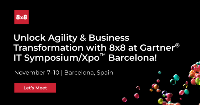 Book a meeting with <a href="/8x8/">8x8</a> at #GartnerSYM - Barcelona to see how bringing company-wide #communications onto a single platform centralizes administration and reporting to deliver simplified management and significant cost reductions. #XCaaS #UCaaS #CCaaS bit.ly/3RmdJyN