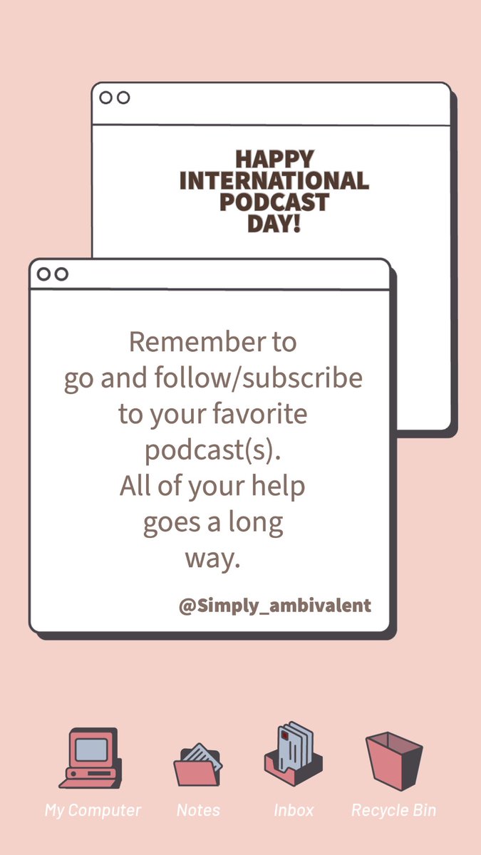 simplyambiv's tweet photo. Happy International Podcast day! https://t.co/0KQxFaO9aH