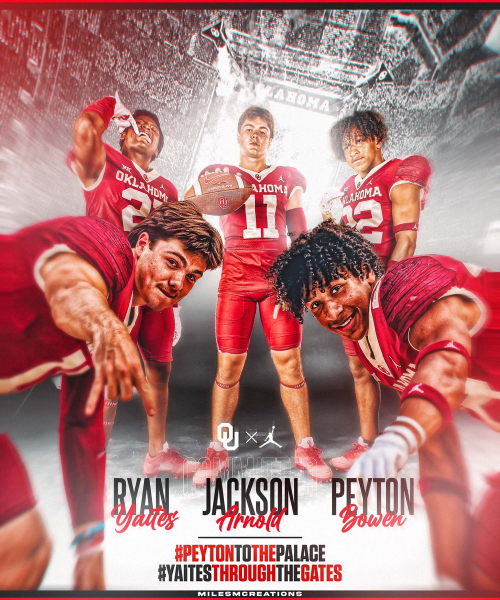 MilesMCreations's tweet image. Sooner nation, you know what to do, BOOMER! #CHO23N 

#PeytonToThePalace 
#YaitesThroughTheGates
-
(@_JacksonArnold_ @ryan_yaites @PeytonBowen10)