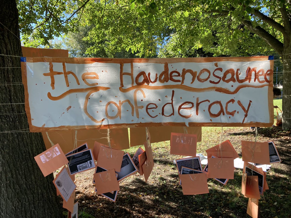 murphytdsb's tweet photo. Our students have displayed their learning of the Land Acknowledgment on the front lawn of the school as part of the National Day for Truth and Reconciliation @JpsTdsb @TDSB_LN16 @Anu_Sris https://t.co/zR2pqWdVjD