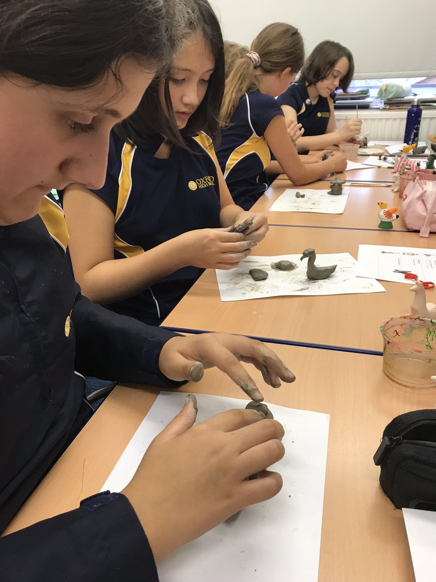 Languages_OHS's tweet photo. What a lovely workshop to wrap up our Languages Week. Y8 &amp; Y9 students have been making traditional Russian dolls. Very soothing on a Friday afternoon. Thank you Mrs Solovyova for organising this. @Russian_OHS @OxfordHighSch #europeandayoflanguages https://t.co/heGtxuTj2b