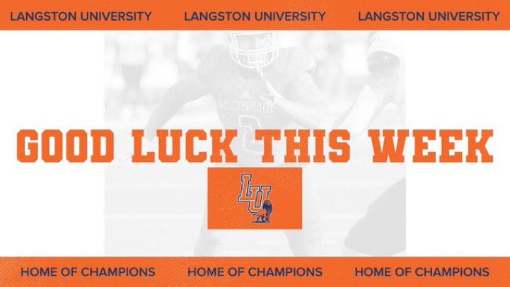 thank you @Coach_Griffin32 and @LangstonLionsFB for the good luck!!