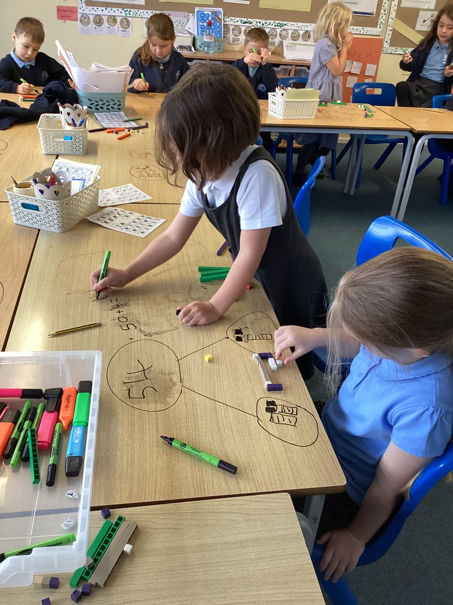 Year2_WIA's tweet photo. In year 2 in math we have been learning how to flexibly partition numbers to 100 . We love practical math and drawing on the table made it more memorable ! @whitchurchCEFed @CeInfant https://t.co/0wXx8CdzEd