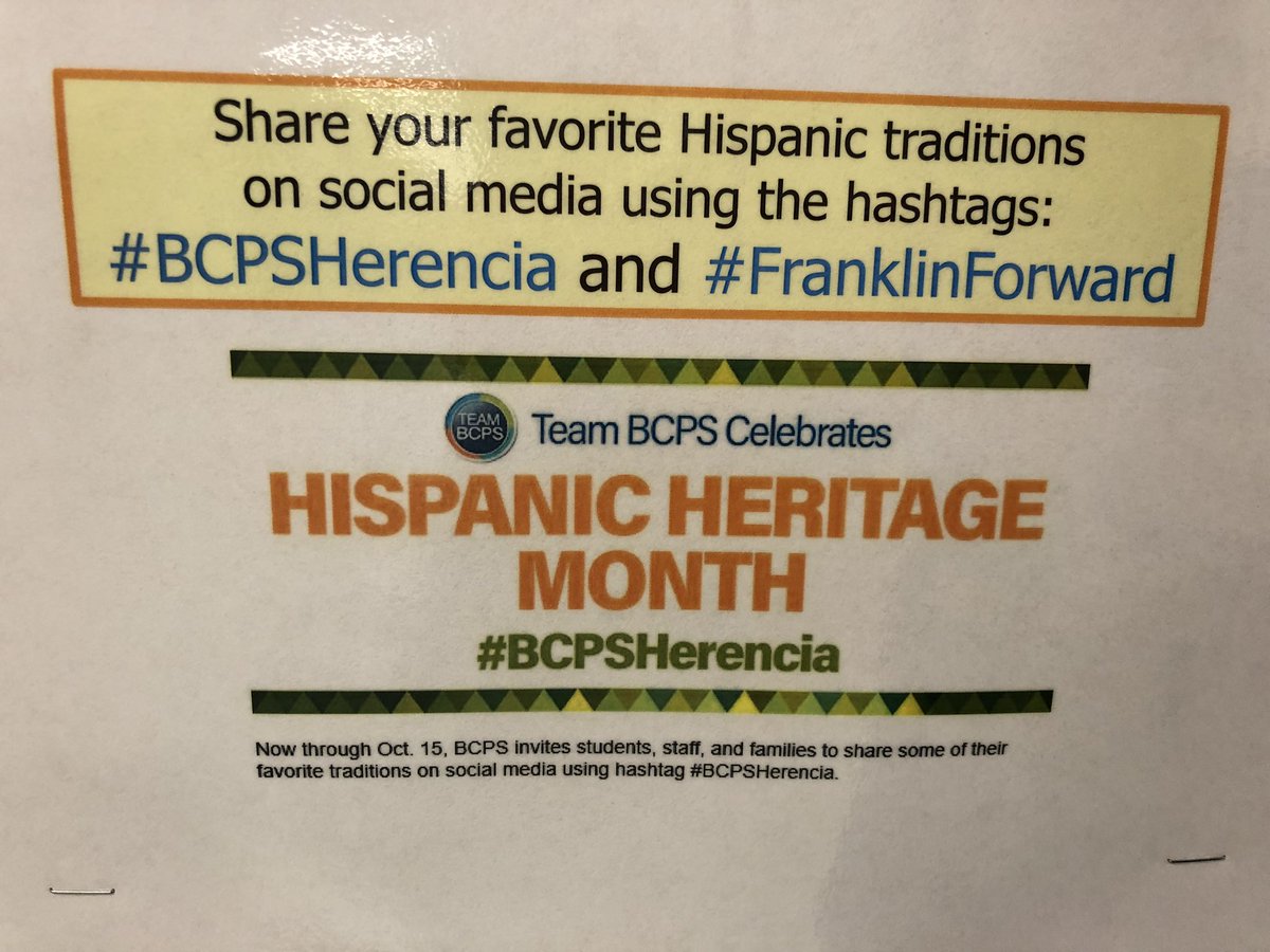 AmySamay's tweet photo. Beautiful #BCPSHerencia display by Nurse V. #fmsreaders can still sign up for our @FMS_BCPS Book Club! @BCPSLMP #FranklinForward @JameeEspinoza https://t.co/HsLDsxF3g6