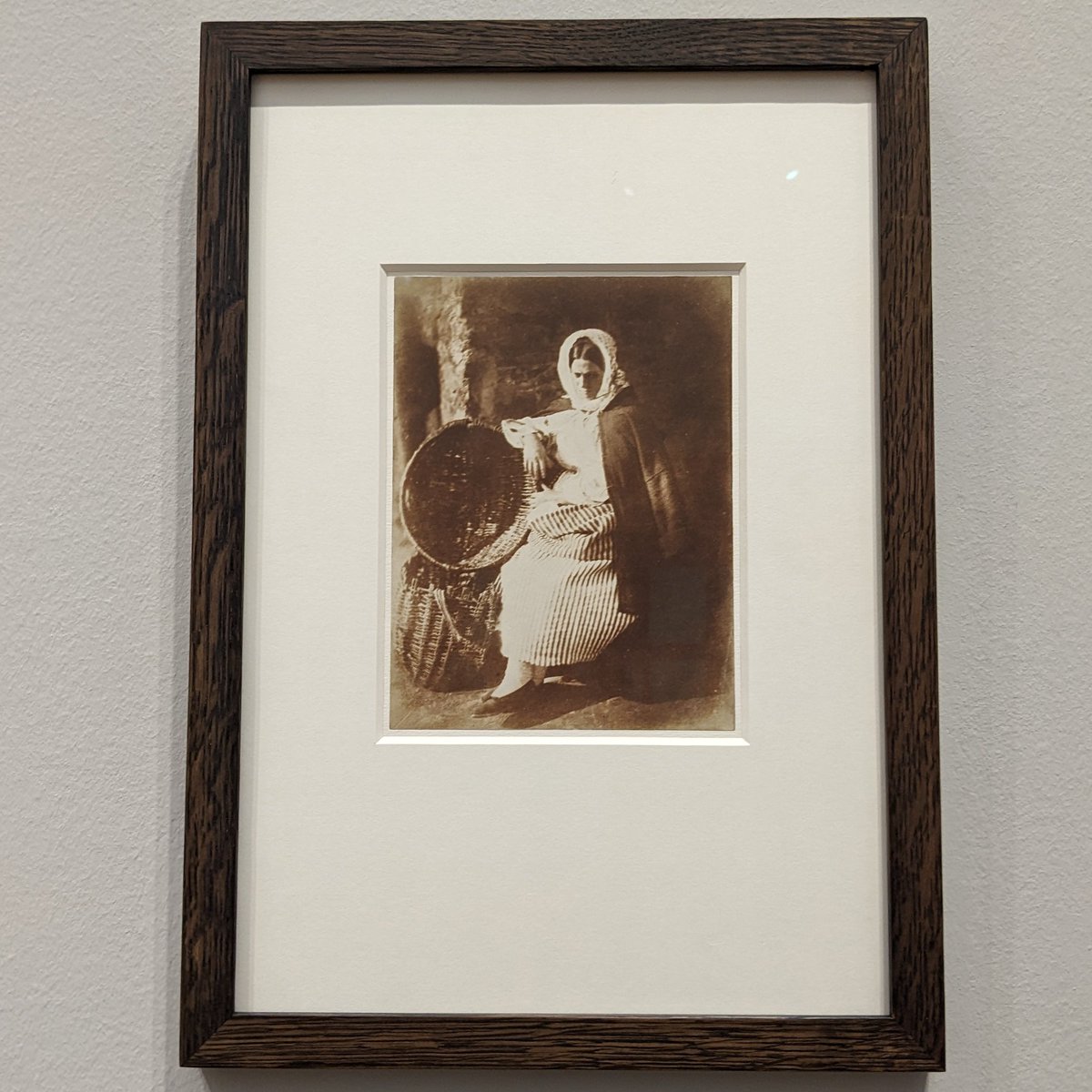 Currently reading @AliBacon 's In the Blink of an Eye (and loving it!) and came across this calotype of Elizabeth Hall on display at <a href="/NatGalleriesSco/">National Galleries of Scotland</a> on the last day of the Census exhibition, just after reading the chapter about her ✨