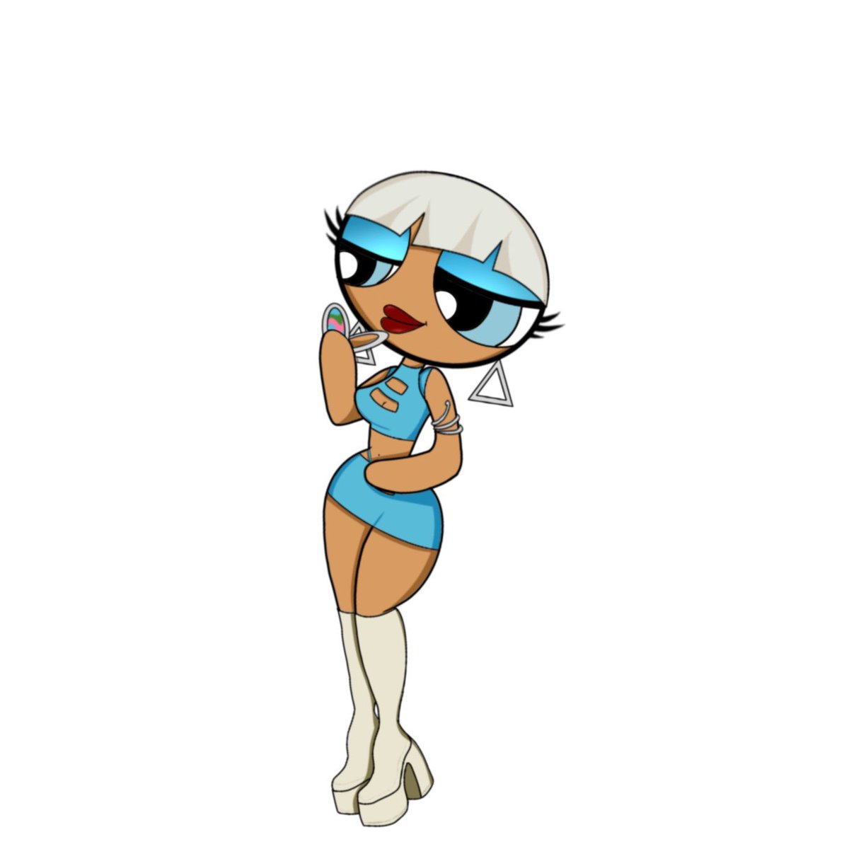 shokunbihali's tweet photo. Animated the black PowerPuff girls I wanted to see growing up, but put them in this sets I designed that releases tomorrow 😍 https://t.co/XjoKGJY2Ys