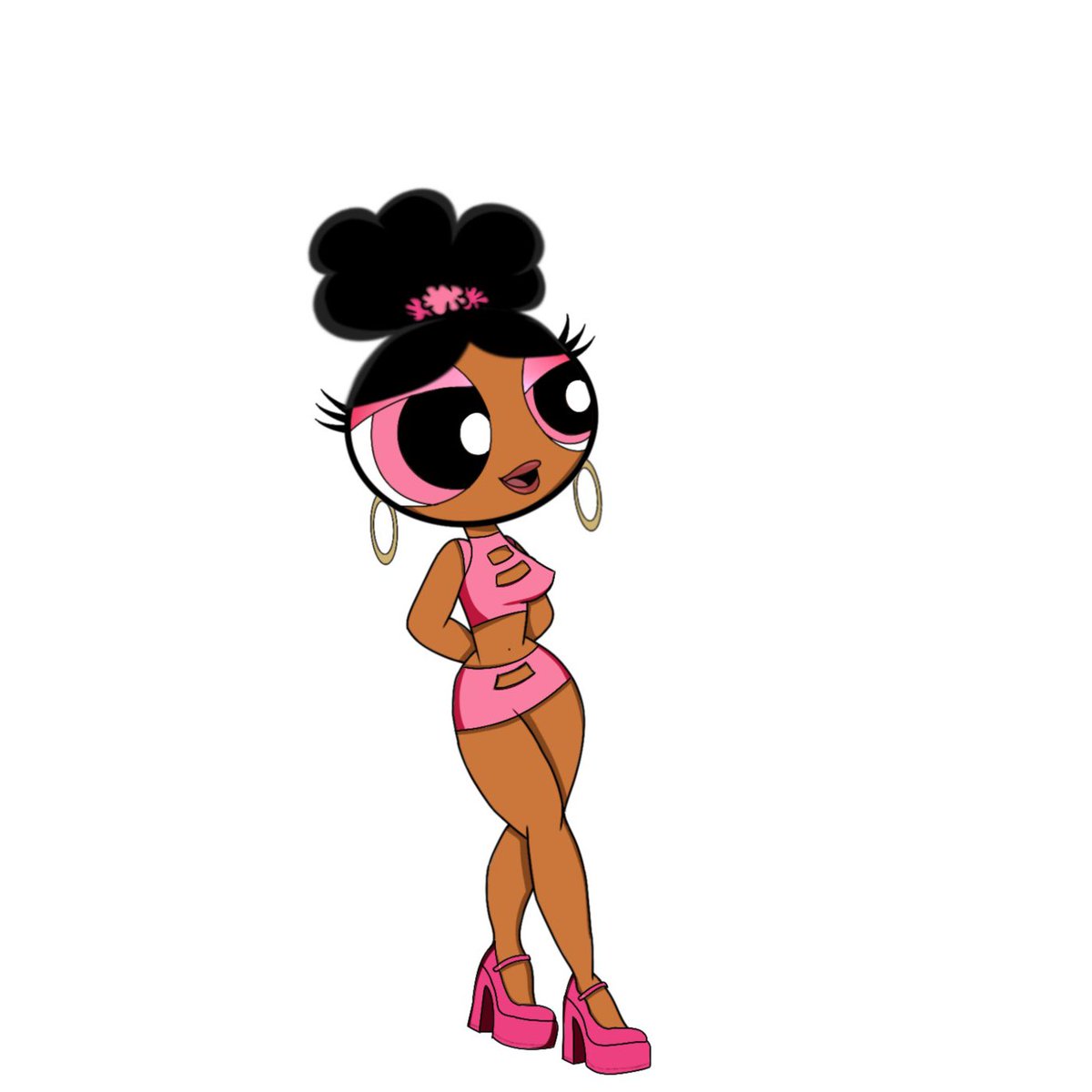 shokunbihali's tweet photo. Animated the black PowerPuff girls I wanted to see growing up, but put them in this sets I designed that releases tomorrow 😍 https://t.co/XjoKGJY2Ys