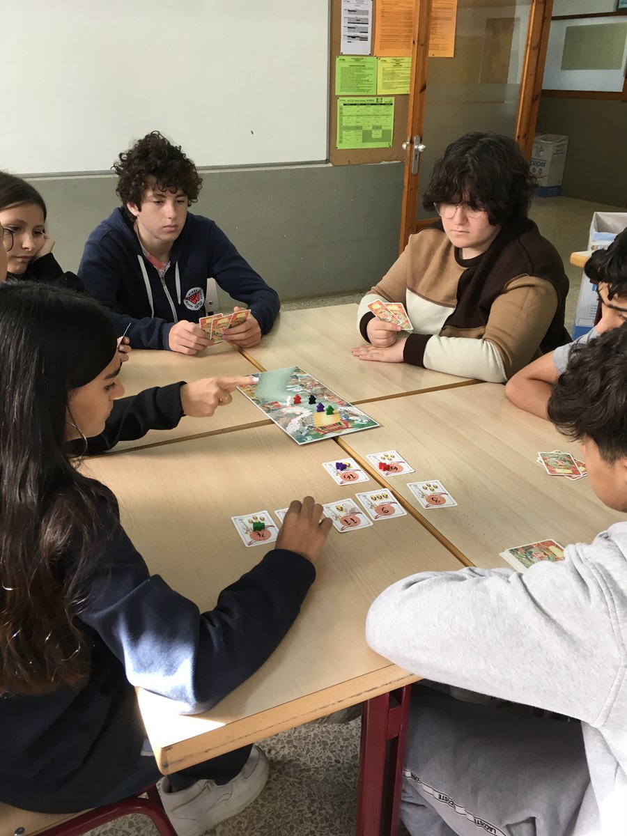 LaSalleLaSeu's tweet photo. Després de treballar continguts sobre la Filosofia Oriental l’alumnat de 4t ESO juga el joc d’@eloipujadas de @Guerrademitos “Shikoku” #ABJ #ProjecteJoc https://t.co/vORbGE2wyU