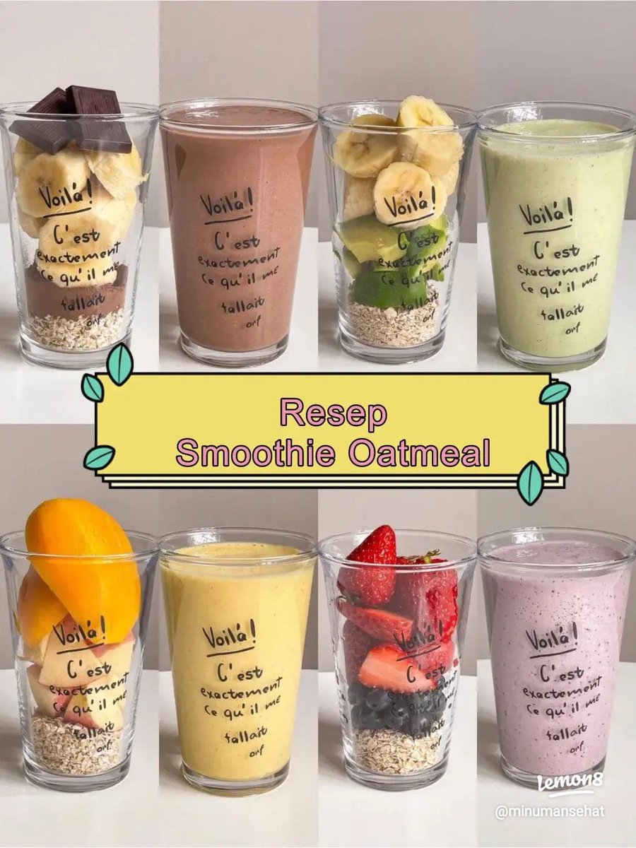 maharanilyss's tweet photo. Resep Smoothie Oatmeal

~a thread~ https://t.co/8ApSwvaQoF