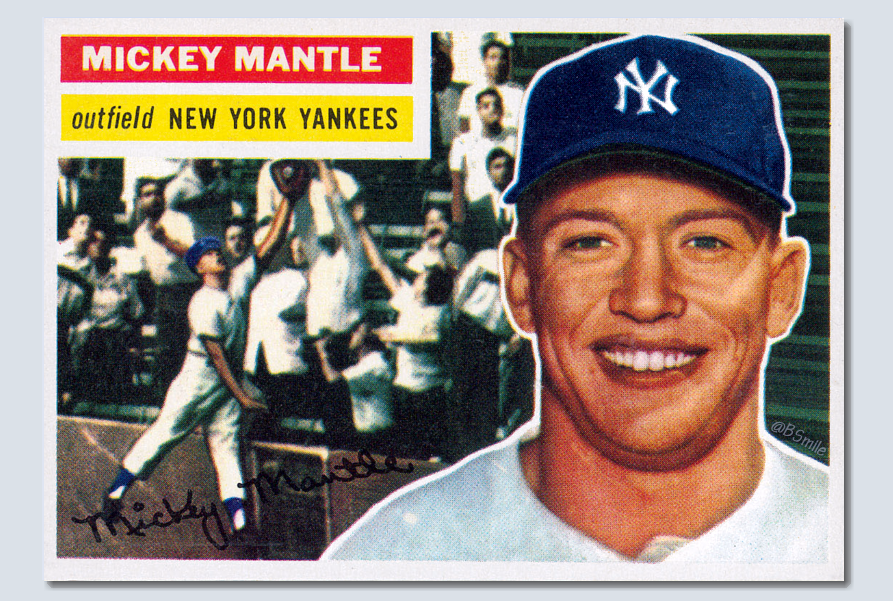 Baseball by BSmile on Twitter "RT BSmile 1956 Topps Mickey Mantle