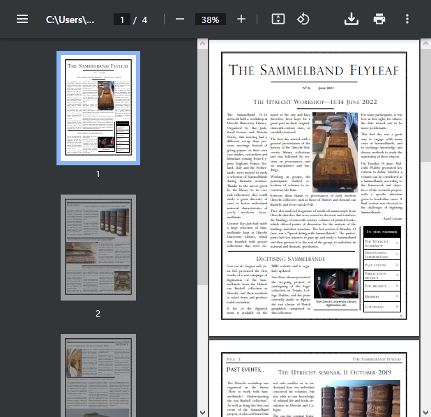 Do you want to keep abreast of Sammelband news? 

We have created a short publication called the 'Sammelband flyleaf' that will summarise events, on-going research, and contain short articles about specific cases...
N°0 is a recap of previous events:
sammelband.hypotheses.org/755