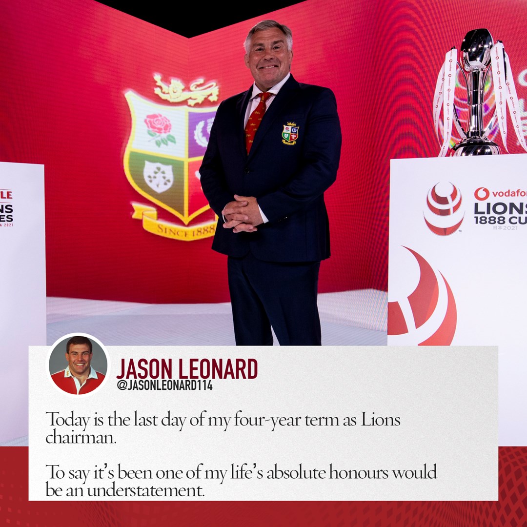 Thank you Mr Chairman 👏 @JasonLeonard114 today completes his tenure as Lions Chairman and we would all like to thank him for his tireless efforts over the past four years.