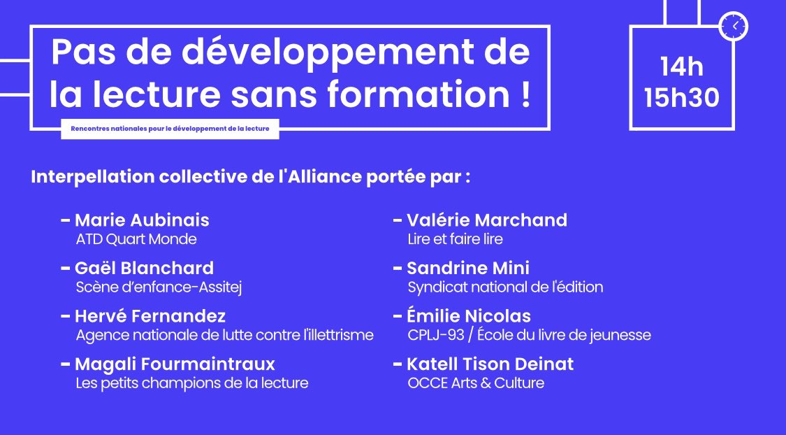 L'Alliance pour la lecture tweet media