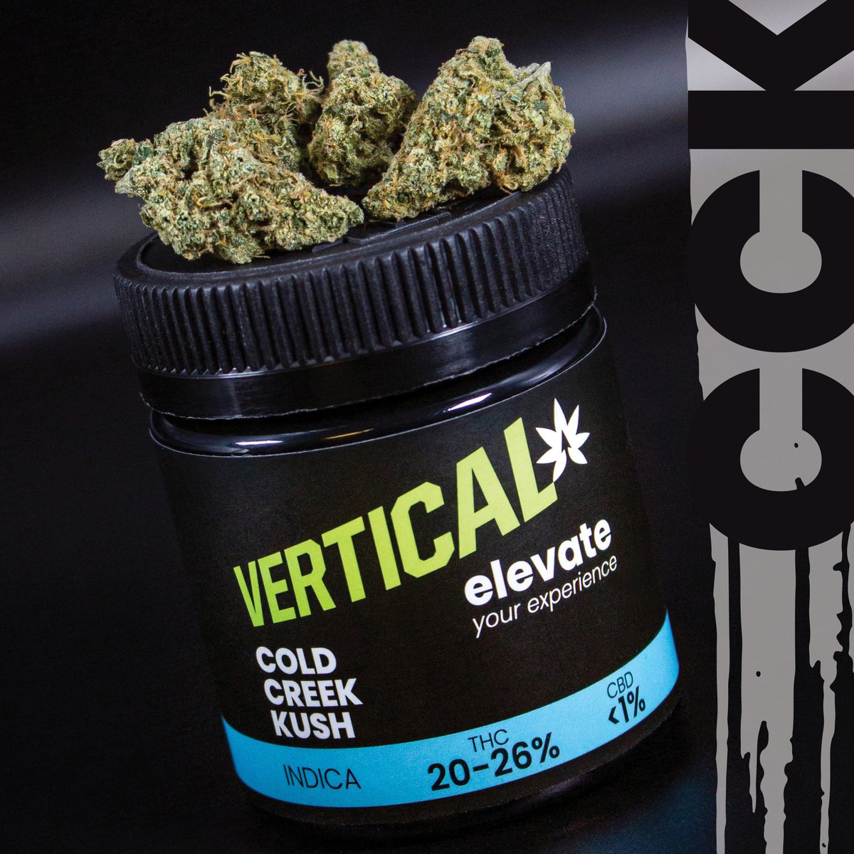 The weather is starting to cool down. Make sure to stock up on Vertical's Cold Creek Kush. This indica-dominant cultivar is a fan favourite and an all-around superb choice.

#VerticalCannabis #ElevateYourExperience #CCK #coldcreekkush #vertical