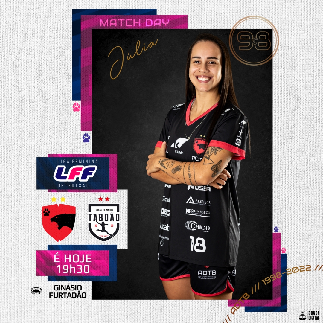 SE LIGA NA LIGA: HOJE as Panteras entram em quadra no Furtadão para o jogo de ida das Quartas de Final da Liga contra a equipe de Taboão...!!!
O Furtadão vai tremer...!!!

🏆 LFF
✍ QUARTAS DE FINAL (IDA)
⚽ ADTB X TABOÃO
🏟 FURTADÃO - PR
🗓 30/09 - 19h30

🐾🐾